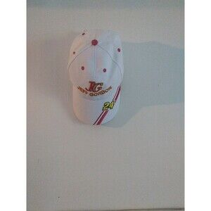 Jeff Gordon Adjustable White Embroidered Baseball Cap Hat